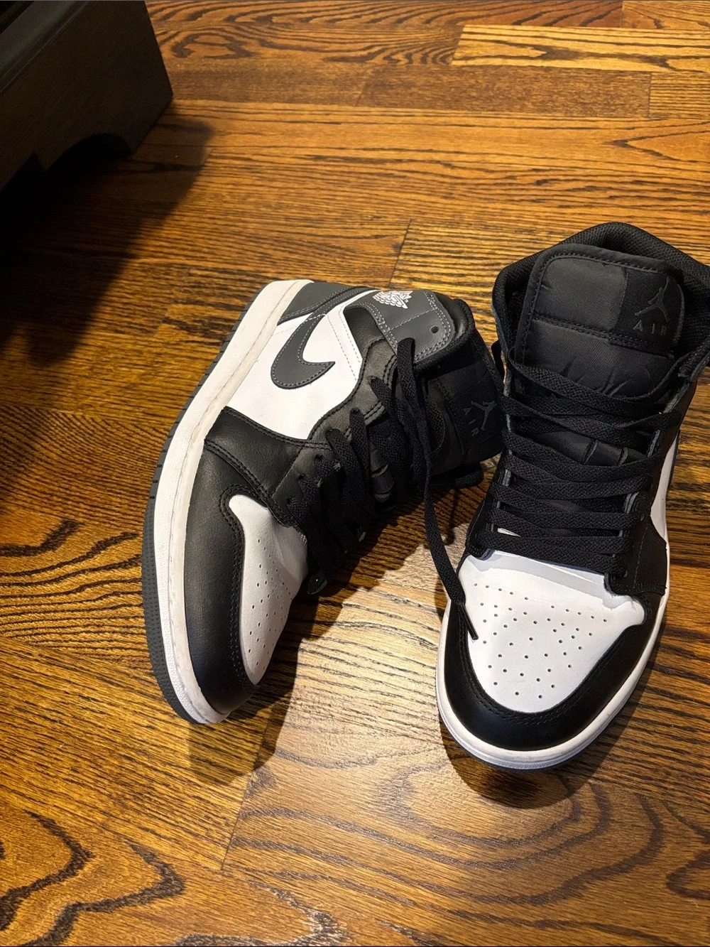 Jordan High-Top Sneakers in Black and White